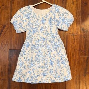 Lilly Pulitzer White and Blue Kids Dress